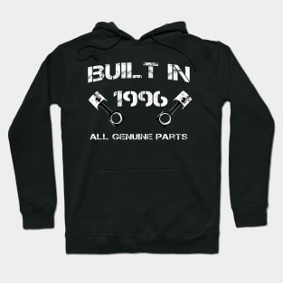 Built in 1996 Car fanatics 24th Birthday Gift idea Hoodie